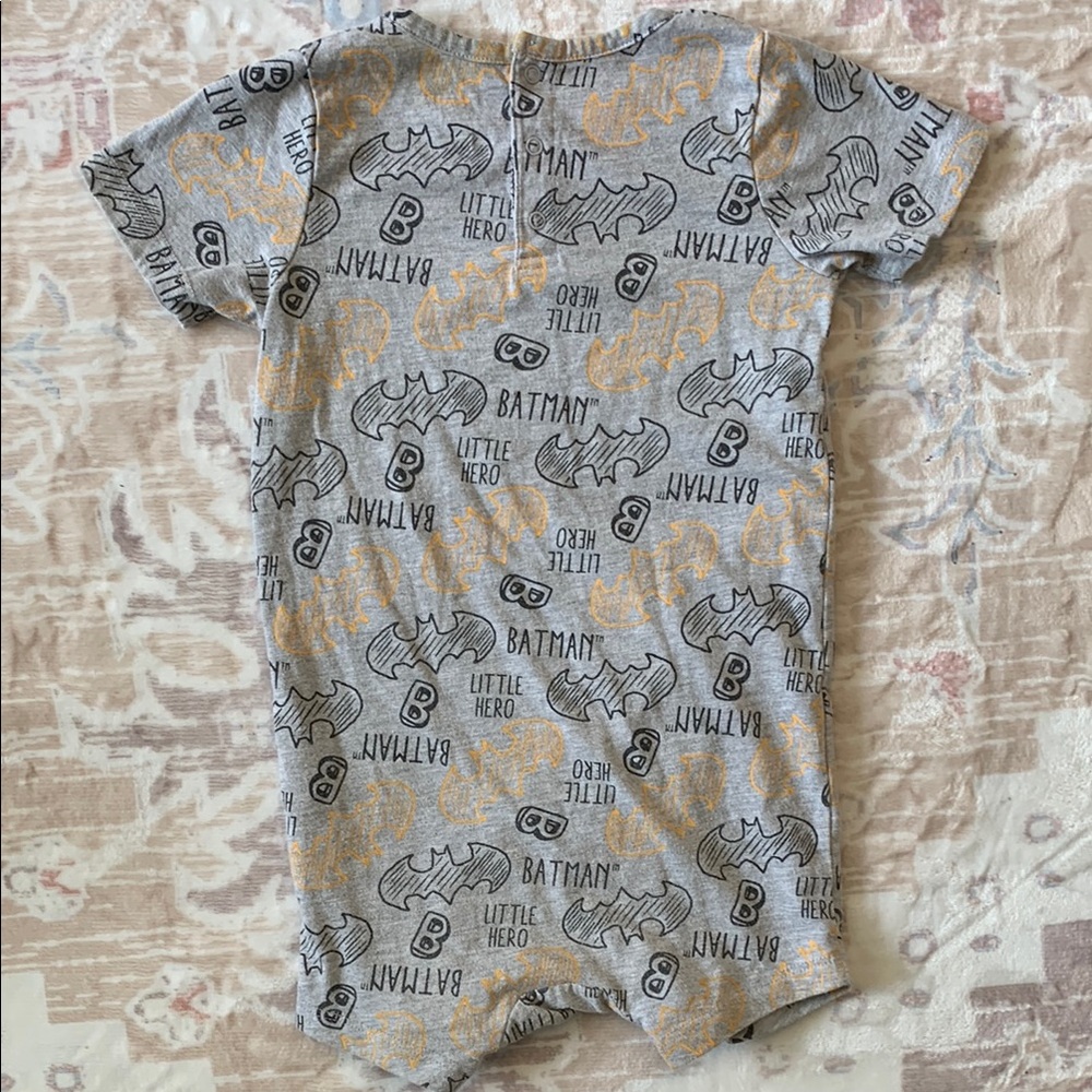 Batman Gray and Yellow Kids romper